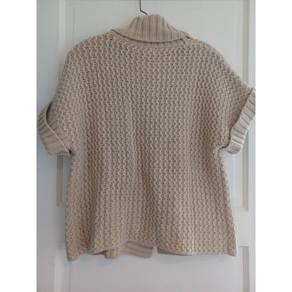 Dressbarn chunky knit woolblend cardigan sweater MPetite big button boho retro - Picture 6 of 12